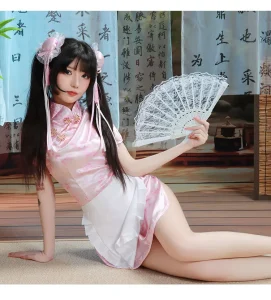 Sexy Underwear Chinese Niang Cheongsam Passionate Free Couple Flirting Seduction Pure Desire Uniform Cosplay