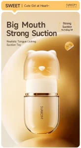 Svakom Tongue-Licking Suction Vibrator App Controlled Dual Stimulation Remote Massager for Women
