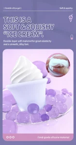 Unique Design Nipple Clit Stimulate Hidden For Egg Vibrator Ice Cream Inspired Sex Toy For Women