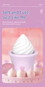 Unique Design Nipple Clit Stimulate Hidden For Egg Vibrator Ice Cream Inspired Sex Toy For Women