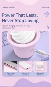 Unique Design Nipple Clit Stimulate Hidden For Egg Vibrator Ice Cream Inspired Sex Toy For Women