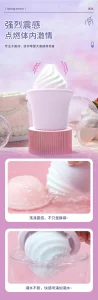 Unique Design Nipple Clit Stimulate Hidden For Egg Vibrator Ice Cream Inspired Sex Toy For Women