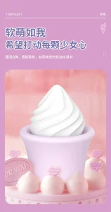 Unique Design Nipple Clit Stimulate Hidden For Egg Vibrator Ice Cream Inspired Sex Toy For Women