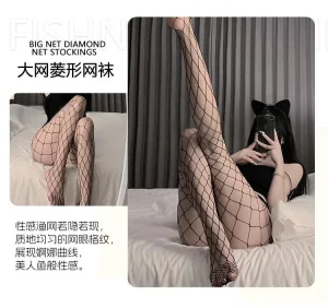 Womens Sexy Fishnet Tights High Waist Fishnet Tights Black Fishnet Stockings Mesh Fishnet
