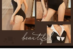 Sexy Lingerie Lace Three-Point Lingerie Pearl Backless Hollow Out Lingerie Set Sexy Bra and Panty Set