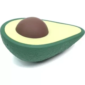 Avocado Shape Mini Vibrator USB Rechargeable 8 Intensity Levels Soft Silicone IPX6 Waterproof Green