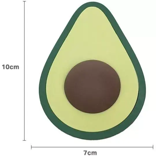 Avocado Shape Mini Vibrator USB Rechargeable 8 Intensity Levels Soft Silicone IPX6 Waterproof Green