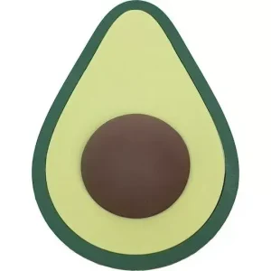 Avocado Shape Mini Vibrator USB Rechargeable 8 Intensity Levels Soft Silicone IPX6 Waterproof Green