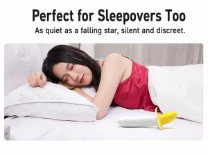 Banana Shape Pulse Mini Vibrator USB Rechargeable 8 Modes Food Grade Silicone IPX7 Waterproof Low Noise