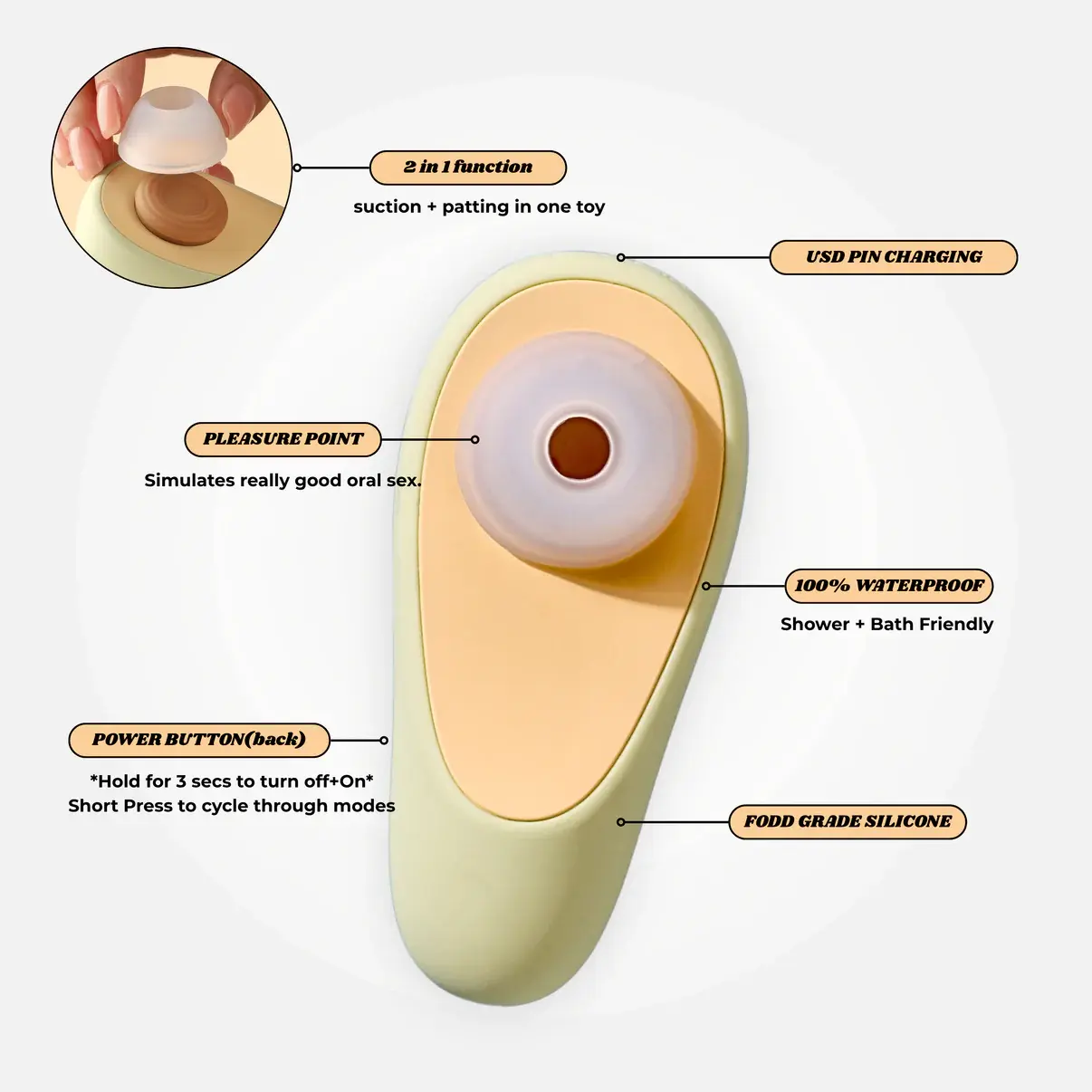 cucupie-avocado-shape-mini-massager-usb-rechargeable-8-intensity-levels-ipx6-03 CUCUPIE Avocado Shape Mini Massager USB Rechargeable 8 Intensity Levels Soft Silicone IPX6 Waterproof Green