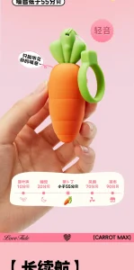 Cute Carrot Vibrating Powerful Mini Bullet 9 Modes for Women Clitoris Stimulator Adult Sex Toy Vibrator