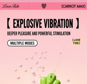 Cute Carrot Vibrating Powerful Mini Bullet 9 Modes for Women Clitoris Stimulator Adult Sex Toy Vibrator