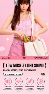 Cute Carrot Vibrating Powerful Mini Bullet 9 Modes for Women Clitoris Stimulator Adult Sex Toy Vibrator