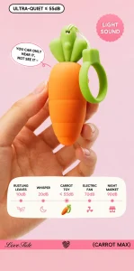Cute Carrot Vibrating Powerful Mini Bullet 9 Modes for Women Clitoris Stimulator Adult Sex Toy Vibrator