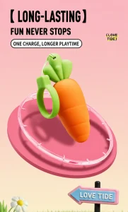 Cute Carrot Vibrating Powerful Mini Bullet 9 Modes for Women Clitoris Stimulator Adult Sex Toy Vibrator