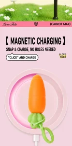 Cute Carrot Vibrating Powerful Mini Bullet 9 Modes for Women Clitoris Stimulator Adult Sex Toy Vibrator