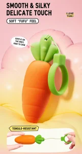 Cute Carrot Vibrating Powerful Mini Bullet 9 Modes for Women Clitoris Stimulator Adult Sex Toy Vibrator