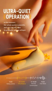 Cute Duck Mini Massager APP Control USB Rechargeable 10 Frequencies 5 Modes Soft Silicone IPX6 Waterproof