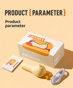 Cute Duck Mini Massager APP Control USB Rechargeable 10 Frequencies 5 Modes Soft Silicone IPX6 Waterproof