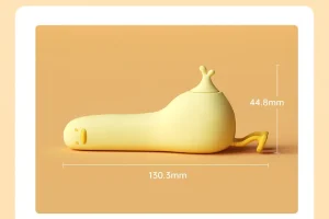 Cute Duck Mini Massager APP Control USB Rechargeable 10 Frequencies 5 Modes Soft Silicone IPX6 Waterproof