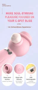 Cute Gentleman Body Massager Waterproof Silicone Relaxation Toy 10 Modes Rechargeable