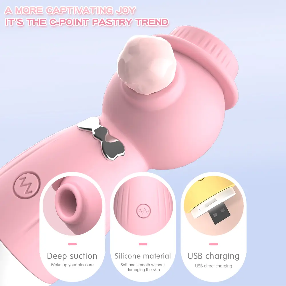 Cute Gentleman Body Massager Waterproof Silicone Relaxation Toy 10 Modes Rechargeable