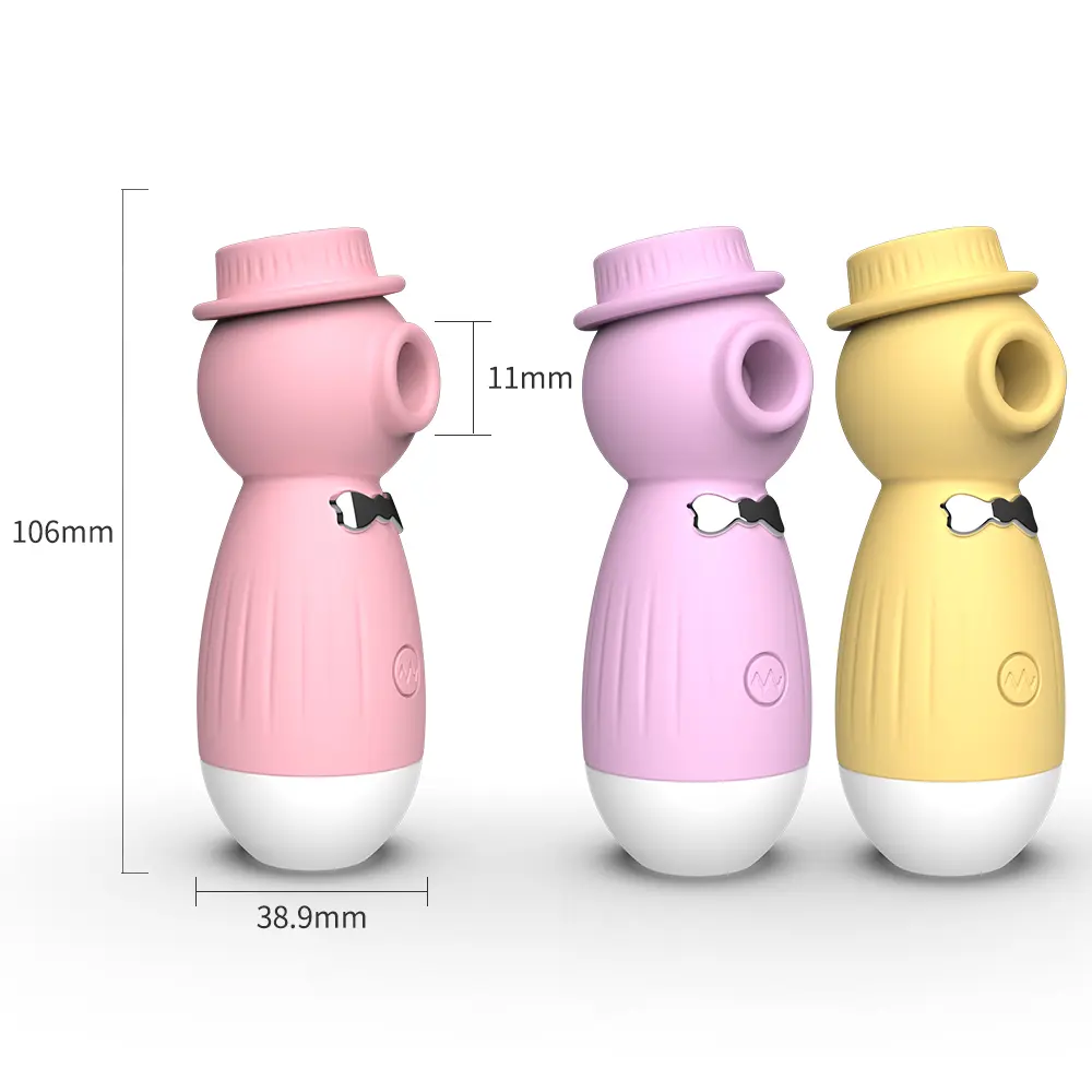 Cute Gentleman Body Massager Waterproof Silicone Relaxation Toy 10 Modes Rechargeable