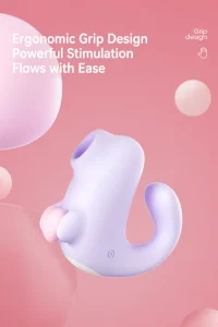 Cute Seal Clitoral Suction Vibrator G Spot Stimulator USB Rechargeable 10 Modes Soft Silicone Waterproof Quiet Portable