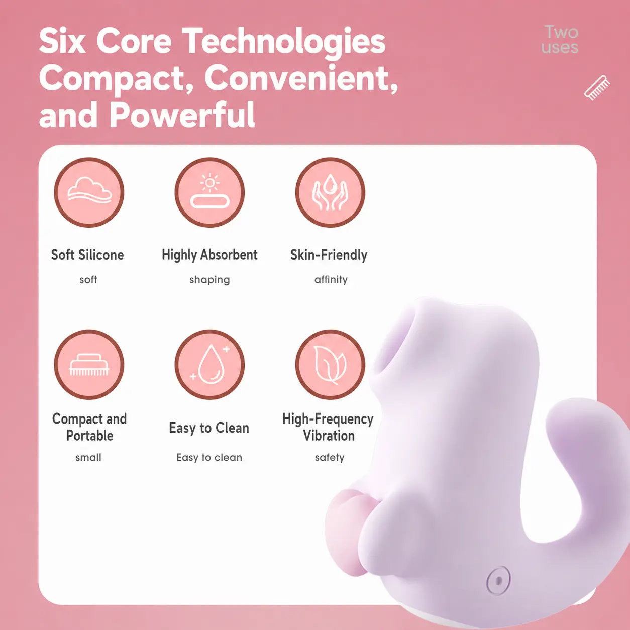 cute-seal-clitoral-suction-vibrator-usb-rechargeable-soft-silicone-waterproof-03 Cute Seal Clitoral Suction Vibrator G Spot Stimulator USB Rechargeable 10 Modes Soft Silicone Waterproof Quiet Portable