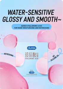 DUREX Hyaluronic Acid Lubricated Condom 2PCS x 1 Box EXP2031