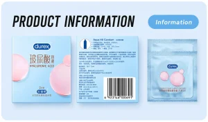 DUREX Hyaluronic Acid Lubricated Condom 2PCS x 1 Box EXP2031