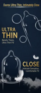 DUREX Ultra Thin Condom 3PCS 1 Box Ready Stock EXP 2031