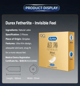 DUREX Ultra Thin Condom 3PCS 1 Box Ready Stock EXP 2031