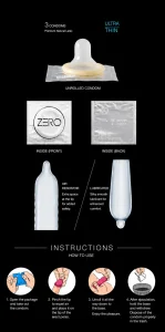 JISSBON ZERO Ultra Thin Condoms 3s EXP2031