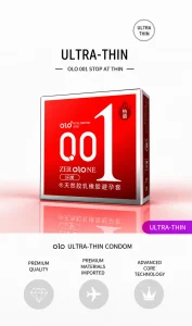 OLO 001 Hot Sensation Goddess Condom Red Box 3PCS x 1 Box EXP2031