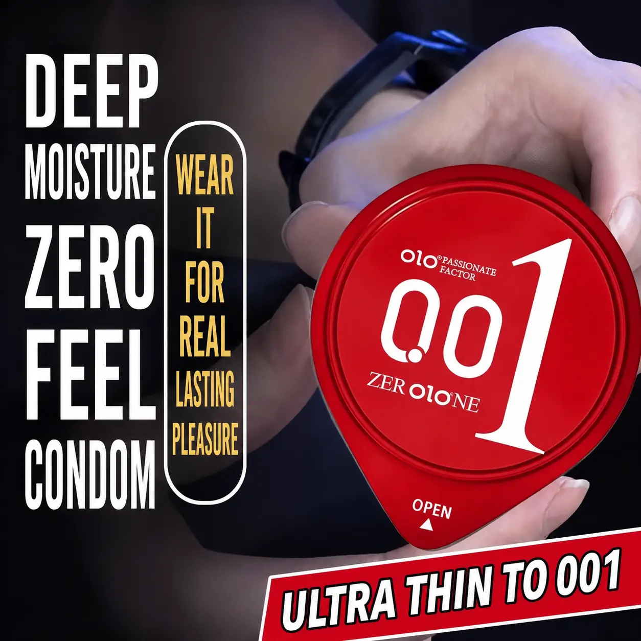 OLO 001 Hot Sensation Goddess Condom Red Box 3PCS x 1 Box EXP2031