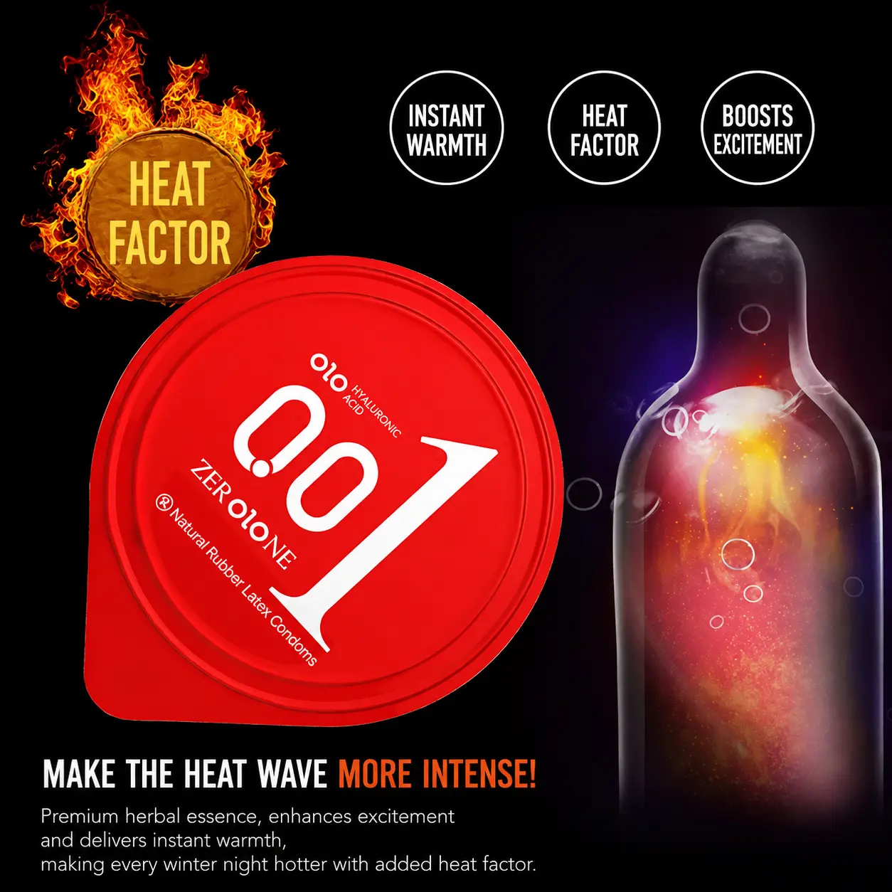 OLO 001 Hot Sensation Goddess Condom Red Box 3PCS x 1 Box EXP2031