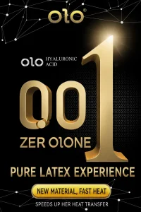 OLO 001 Hyaluronic Acid Smooth Ultra Thin Condom Black Box 10PCS 1 box Ready Stock EXP2031