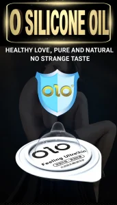 OLO 001 Hyaluronic Acid Smooth Ultra Thin Condom Black Box 10PCS 1 box Ready Stock EXP2031
