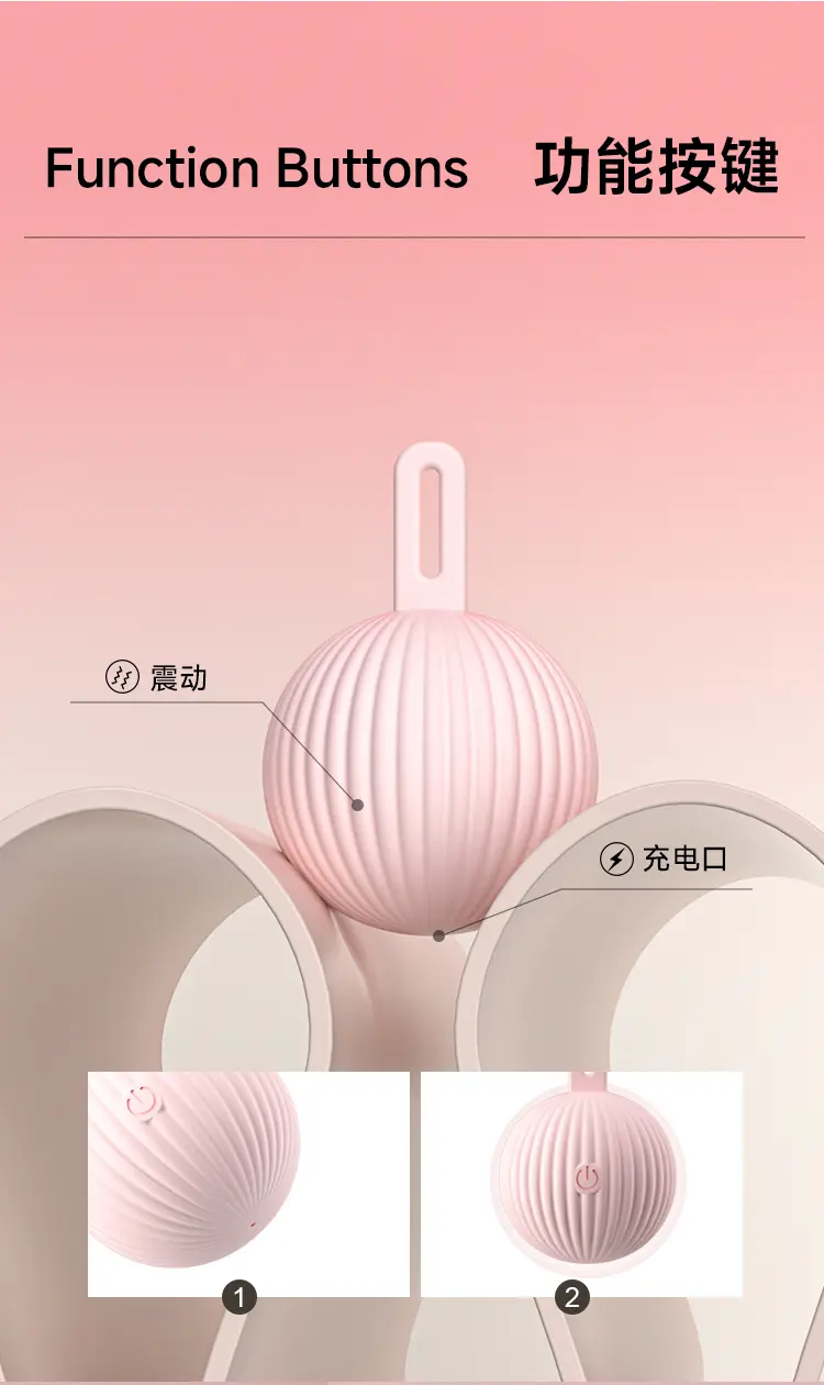 QQ Candy Mini Wearable Massager USB Rechargeable Multi Modes Soft Silicone Low Noise Waterproof