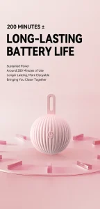 QQ Candy Mini Wearable Massager USB Rechargeable Multi Modes Soft Silicone Low Noise Waterproof