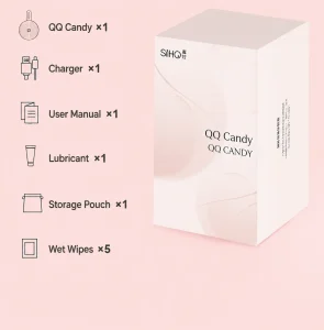 QQ Candy Mini Wearable Massager USB Rechargeable Multi Modes Soft Silicone Low Noise Waterproof