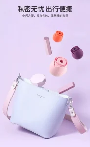 Rose Shape Sucking Vibrator USB Rechargeable 10 Modes Soft Silicone IPX6 Waterproof Portable Pink