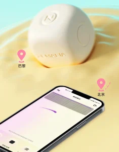 Smart Dice Mini Vibrator APP Control USB Rechargeable 15 Modes Soft Silicone Portable Low Noise