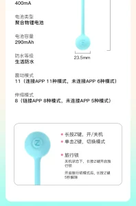 Smart Dice Mini Vibrator APP Control USB Rechargeable 15 Modes Soft Silicone Portable Low Noise