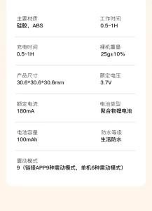 Smart Dice Mini Vibrator APP Control USB Rechargeable 15 Modes Soft Silicone Portable Low Noise
