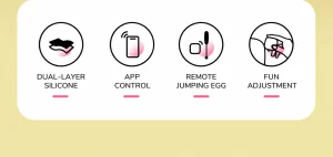 Smart Dice Mini Vibrator APP Control USB Rechargeable 15 Modes Soft Silicone Portable Low Noise