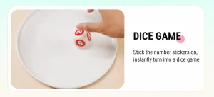 Smart Dice Mini Vibrator APP Control USB Rechargeable 15 Modes Soft Silicone Portable Low Noise