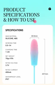 Smart Dice Mini Vibrator APP Control USB Rechargeable 15 Modes Soft Silicone Portable Low Noise