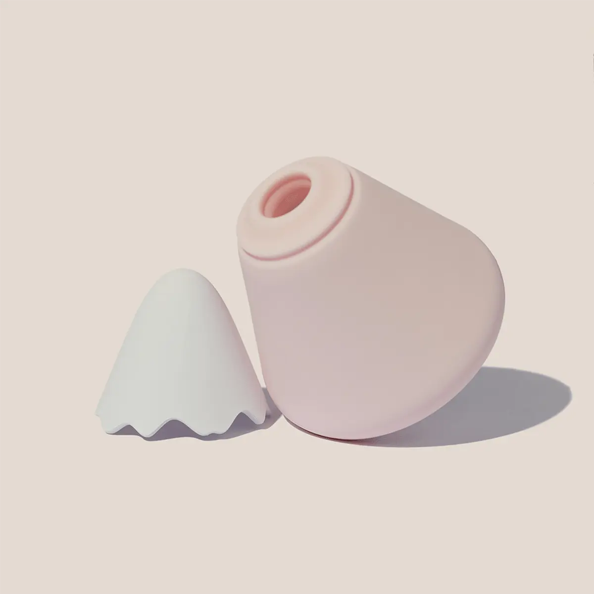 Snow Mountain Mini Massager USB Rechargeable 7 Modes Soft Silicone